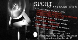 Sport na filmach 16mm @ Atelier WIMAR Stowarzyszenie Łazęga Poznańska