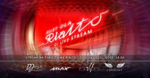 BILET dla Kina RIALTO - DJ's live streaming @ Wydarzenie online